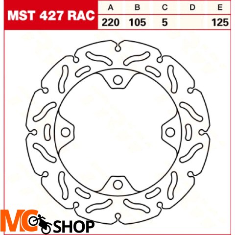 TRW Tarcza hamulcowa MST427RAC HONDA CBR 1000 RR F