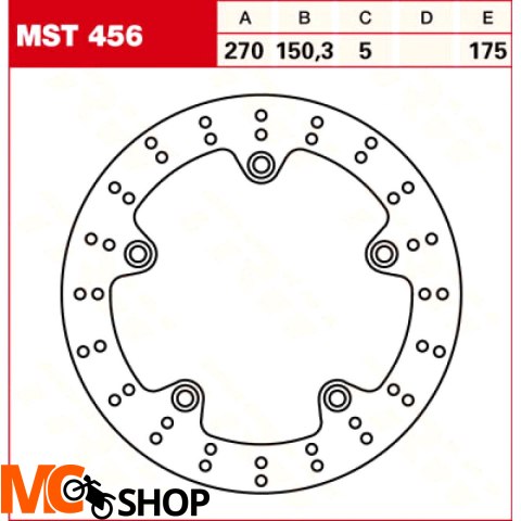 TRW Tarcza hamulcowa MST456 BMW	C 650 GT SPORT ABS