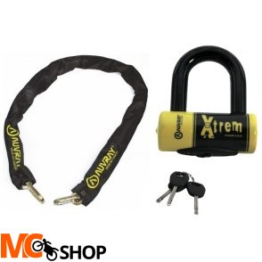 AUVRAY Zestaw łańcuch 120cm z kłódką XTREM MIN AUVRAY Zestaw łańcuch 120cm z kłódką XTREM MIN