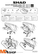 SHAD KSHD0MN17SE STELAŻ DO SAKW DO DUCATI MONSTER