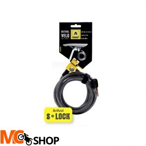 AUVRAY S-LOCK linka spiralna 150cm z zamkiem AUVRAY S-LOCK linka spiralna 150cm z zamkiem