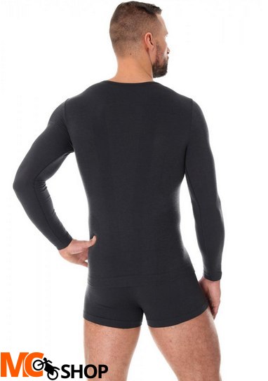 Brubeck LS11600 Koszulka męska z długim rękawem COMFORT WOOL grafitowy Brubeck LS11600 Koszulka męska z długim rękawem COMFORT WOOL grafitowy