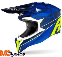 AIROH KASK OFF-ROAD WRAAP MOOD BLUE GLOSS