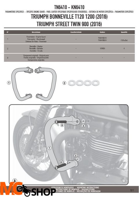 KAPPA KN6410 GMOLE OSŁONY SILNIKA TRIUMPH Bonneville KAPPA KN6410 GMOLE OSŁONY SILNIKA TRIUMPH Bonneville