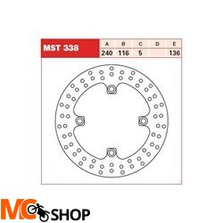 TRW LUCAS MST338 TARCZA HAMULCOWA TYŁ HONDA CBF 50