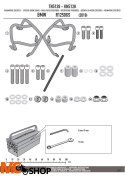 KAPPA KN5128 GMOLE OSŁONY SILNIKA BMW R 1250GS CZARNE