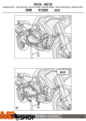 KAPPA KN5128 GMOLE OSŁONY SILNIKA BMW R 1250GS CZARNE