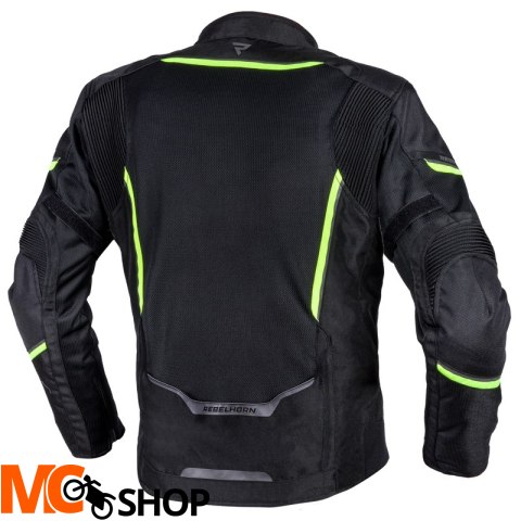 REBELHORN KURTKA TEKSTYLNA FLUX BLACK/FLO YELLOW