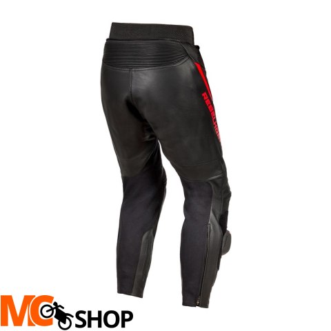 REBELHORN SPODNIE SKÓRZANE FIGHTER BLACK/FLO RED REBELHORN SPODNIE SKÓRZANE FIGHTER BLACK/FLO RED