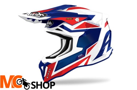 AIROH KASK OFF-ROAD STRYCKER AXE BLUE/RED GLOSS