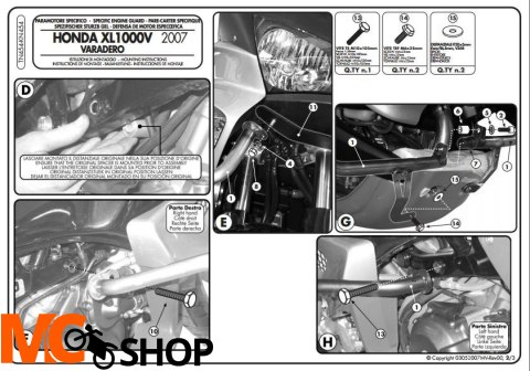 Givi TN454 Gmole Honda XL1000V Varadero (07-10)