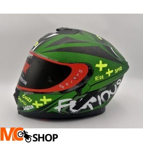 LAZER Kask Motocyklowy RAFALE Oni Zielony Czarny LAZER Kask Motocyklowy RAFALE Oni Zielony Czarny