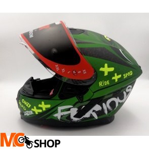 LAZER Kask Motocyklowy RAFALE Oni Zielony Czarny LAZER Kask Motocyklowy RAFALE Oni Zielony Czarny
