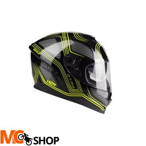 LAZER Kask Integralny RAFALE Darkside Czarny Żółty LAZER Kask Integralny RAFALE Darkside Czarny Żółty