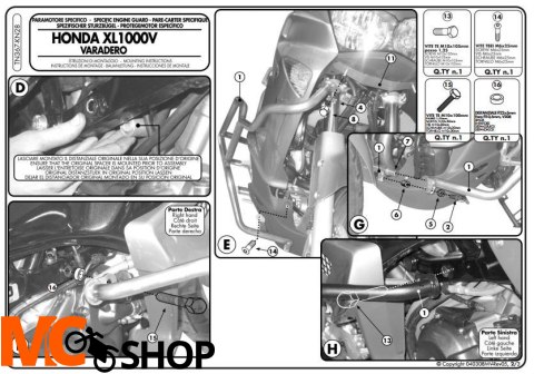 Givi TN367 Gmole Honda XL1000V Varadero (03-06)