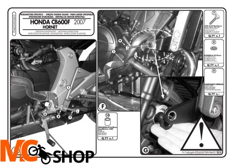 Givi TN453 Gmole Honda CB600 Hornet Givi TN453 Gmole Honda CB600 Hornet