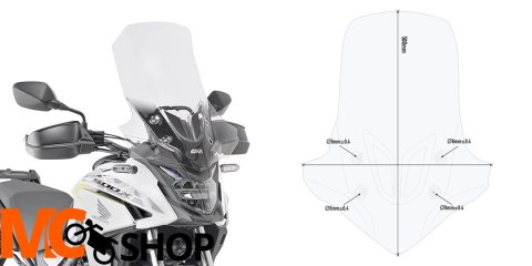 GIVI D1171ST SZYBA PRZEŻROCZYSTA 58 x 45 cm HONDA CB 500 X GIVI D1171ST SZYBA PRZEŻROCZYSTA 58 x 45 cm HONDA CB 500 X
