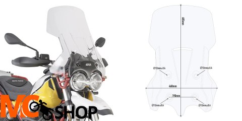 GIVI D8203ST SZYBA PRZEZROCZYSTA 68,5 x 46 MOTO GUZZI GIVI D8203ST SZYBA PRZEZROCZYSTA 68,5 x 46 MOTO GUZZI