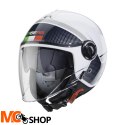 CABERG KASK JET RIVIERA V4 ELITE BIA/ZIE/CZERWONY