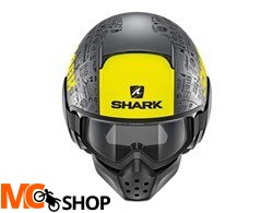 SHARK Kask otwarty DRAK TRIBUTE RM cza/mat/szary/ż SHARK Kask otwarty DRAK TRIBUTE RM cza/mat/szary/ż