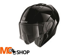 SHARK Kask szczękowy EVO ES BLANK czarny SHARK Kask szczękowy EVO ES BLANK czarny