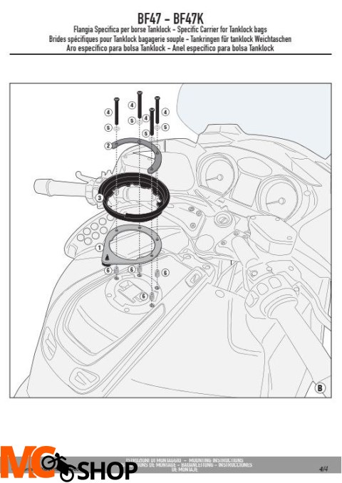 KAPPA BF47K MOCOWANIE TANKLOCK BMW R 1200RT KAPPA BF47K MOCOWANIE TANKLOCK BMW R 1200RT