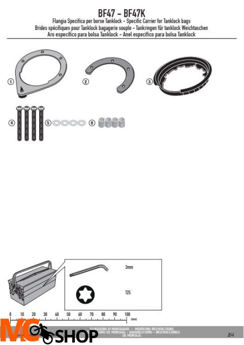 KAPPA BF47K MOCOWANIE TANKLOCK BMW R 1200RT KAPPA BF47K MOCOWANIE TANKLOCK BMW R 1200RT