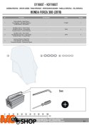 KAPPA KD1166ST SZYBA HONDA Forza 125-300 58x44,5CM KAPPA KD1166ST SZYBA HONDA Forza 125-300 58x44,5CM