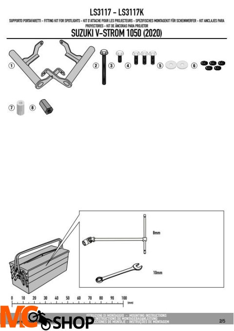 KAPPA LS3117K MOCOWANIE HALOGENÓW KS310 I KS322 SUZUKI