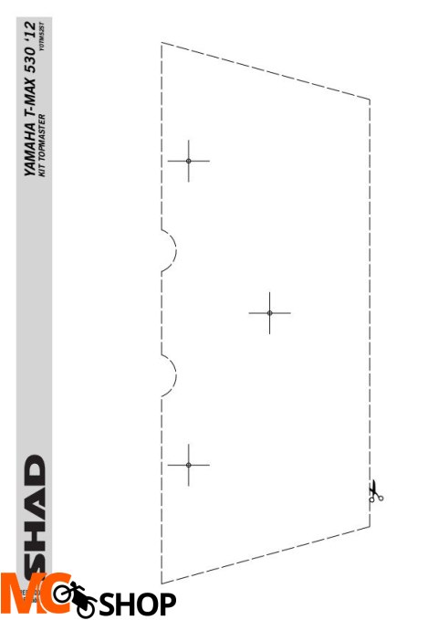 STELAŻ SHAD KSHY0TM52ST YAMAHA T-MAX 530 - 12/16 STELAŻ SHAD KSHY0TM52ST YAMAHA T-MAX 530 - 12/16