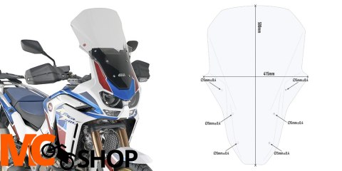 GIVI D1178ST SZYBA PRZEZROCZYSTA 58,5 x 41,5 cm GIVI D1178ST SZYBA PRZEZROCZYSTA 58,5 x 41,5 cm