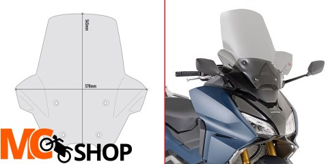 GIVI D1186S SZYBA PRZEŹROCZYSTA 54,5 x 57cm GIVI D1186S SZYBA PRZEŹROCZYSTA 54,5 x 57cm