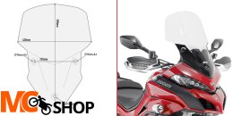 GIVI D7406ST SZYBA PRZEZROCZYSTA (59H X 43W)