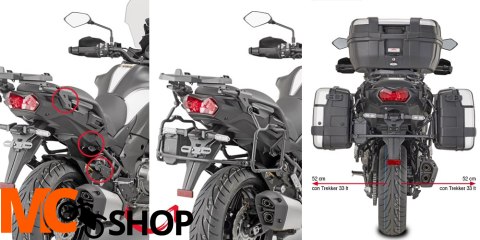 GIVI PLR4126 STELAŻ KUFRÓW BOCZNYCH MONOKEY KAWASAKI VERSYS