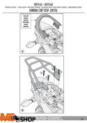 GIVI SR1142 STELAŻ KUFRA CENTRALNEGO MONOLOCK (BEZ PŁYTY) HONDA CB 125 F