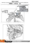 GIVI SR2138 STELAŻ KUFRA CENTRALNEGO (BEZ PŁYTY) YAMAHA