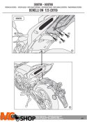 GIVI SR8708 STELAŻ KUFRA CENTRALNEGO MONOLOCK (BEZ PŁYTY) BENELLI