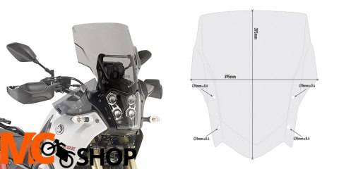 GIVI SZYBA DYMNIONA 52 x 42 cm YAMAHA