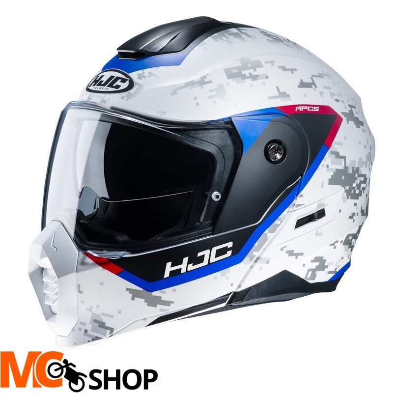 HJC KASK SYSTEMOWY C80 BULT WHITE/RED/BLUE