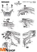 SHAD H0XD77IF STELAŻ KUFRA BOCZNEGO 3P Honda X-ADV 2017-2020