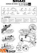 SHAD H0ICX594P STELAŻ KUFRA BOCZNEGO 4P TERRA HONDA CB500X 16/22