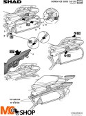 SHAD H0ICX594P STELAŻ KUFRA BOCZNEGO 4P TERRA HONDA CB500X 16/22