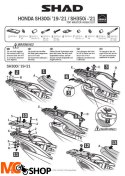 SHAD H0SH31ST STELAŻ KUFRA TYŁ Honda SH 350i 2021