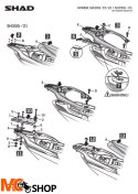 SHAD H0SH31ST STELAŻ KUFRA TYŁ Honda SH 350i 2021