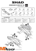 SHAD K0ZS18ST STELAŻ KUFRA TYŁ Kawasaki Z1000 SX (18-19) czarny