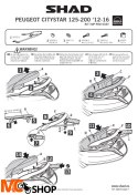 SHAD P0CT16ST STELAŻ KUFRA TYŁ PEUGEOT CITYSTAR 125/200