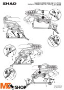 SHAD S0VS104P STELAŻ KUFRA BOCZNEGO 4P TERRA Suzuki V-Strom DL1000 14-19, DL1050/XT 20-21 SHAD S0VS104P STELAŻ KUFRA BOCZNEGO 4P TERRA Suzuki V-Strom DL1000 14-19, DL1050/XT 20-21
