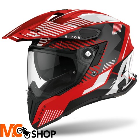 AIROH KASK DUALE COMMANDER BOOST RED GLOSS AIROH KASK DUALE COMMANDER BOOST RED GLOSS