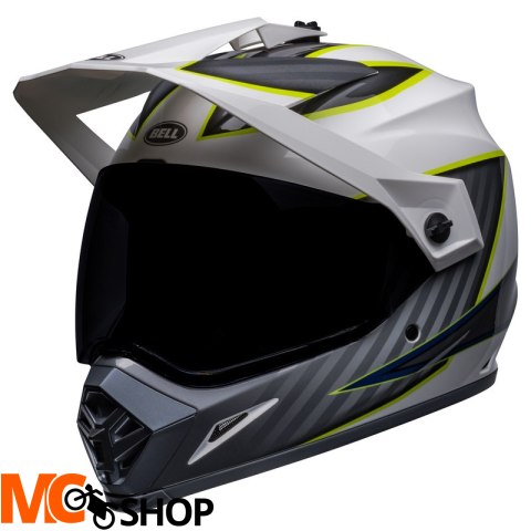 BELL KASK MX-9 ADVENTURE MIPS DALTON WH/HI-VIZ YEL BELL KASK MX-9 ADVENTURE MIPS DALTON WH/HI-VIZ YEL