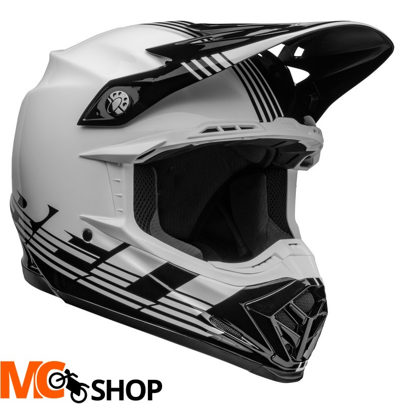 BELL KASK OFF-ROAD MOTO-9 MIPS LOUVER BLACK/WHITE